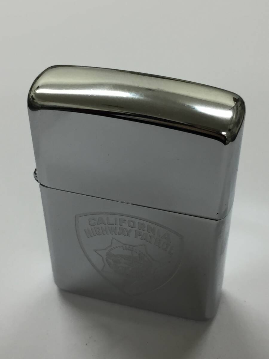 1円～！ZIPPO ジッポ ライター CALFORNIA HIGHWAY PATROL カルフォルニア ハイウェイ パトロール シルバー 1993年 喫煙具 着火確認済み_画像4