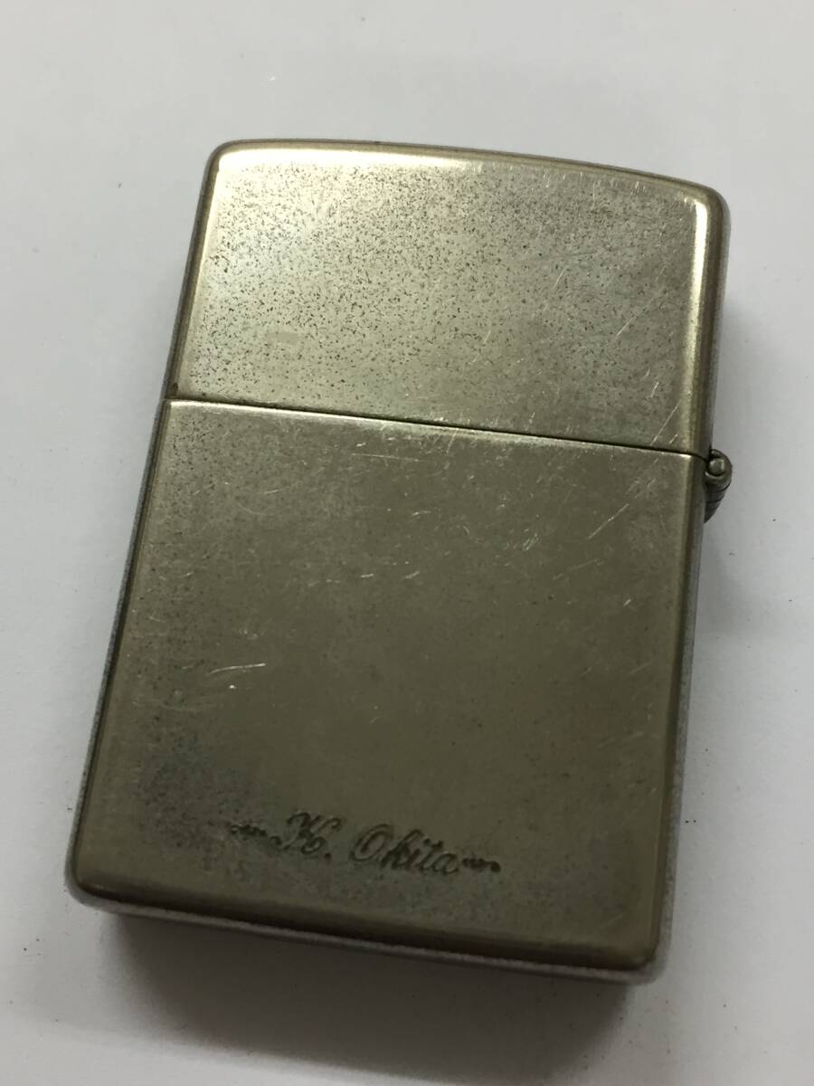 1円～！ZIPPO ジッポ ライター SILVER PLATE シルバープレート 1992年 オイルライター 喫煙具 着火確認済み_画像3