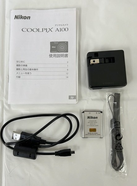 【Nikon/ニコン】デジタルカメラ COOLPIX A100 シルバー デジカメ 動作確認済 初期化済 中古品/kb3064_画像7