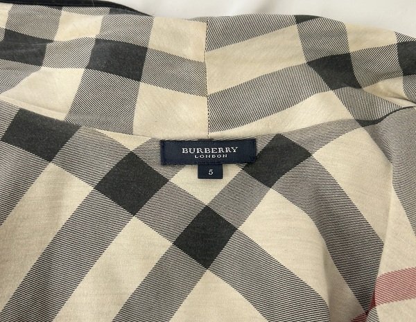 ◎【BURBERRY/バーバリー】カーディガン 上着 ブラック 黒 サイズ5 B2P27-768-09 レディス 中古品/kb3098_画像5