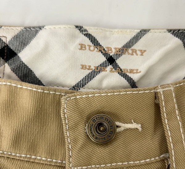 ◎【BURBERRY/バーバリー】パンツ ズボン FQ548-288-40 ベージュ サイズ24 レディス タグ付き 美品/kb3107_画像2