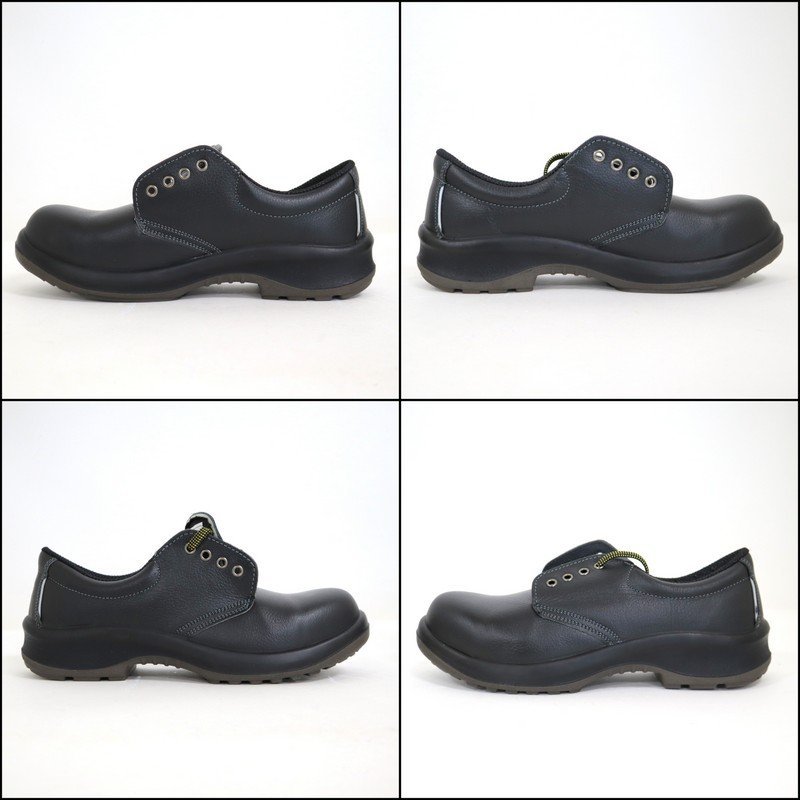 【未使用品】MIDORI ミドリ安全 安全靴 26cmEEE 静電 ブラック 革製軽量ウレタン2層底一般静電安全靴 PRM210/is0252_画像2