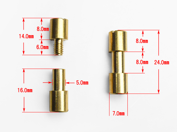 ■ ファスナーボルト ヘッド直径 7mm 5個セット ■の画像3