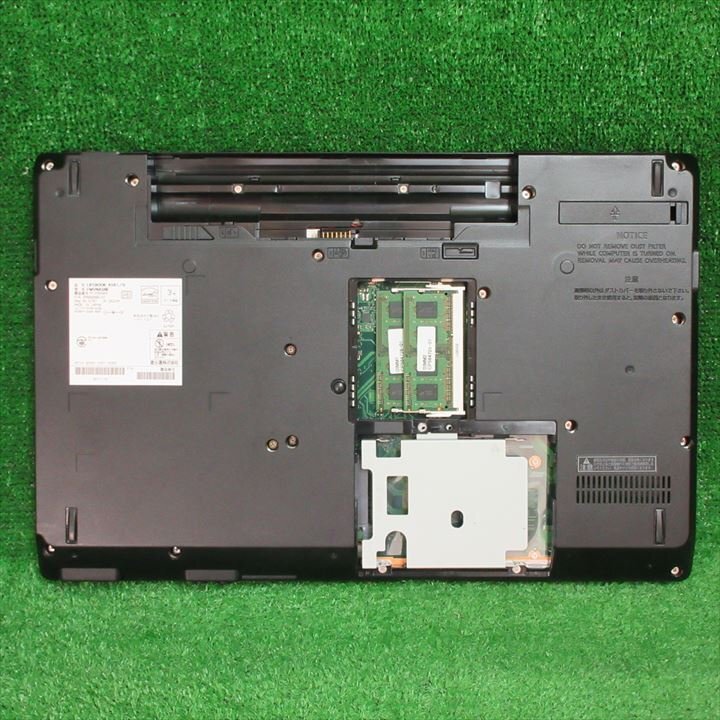 [3826]富士通 LIFEBOOK A561/D FMVNA5NE Core i5 2520M 2.50GHz キーボードOK DVD-ROM不可 15.6インチ表示OK BIOS OK ジャンク_画像9