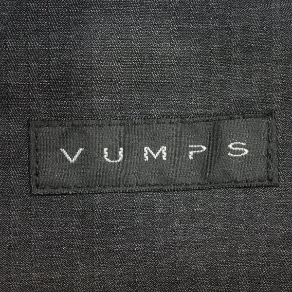 新品1円～★定価4.9万 VUMPS ヴァンプス メンズ 中綿ライナー付コンバーチブルジャケット 48 L 黒 ストライプ 正規店本物 ◆5561◆_画像8