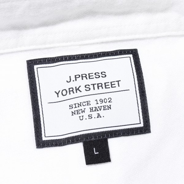 新品1円～★J.PRESS YORK STREET ジェイプレス メンズ 長袖 ボタンダウン オックスフォードシャツ L 白 オンワード 本物 ◆6251◆_画像7