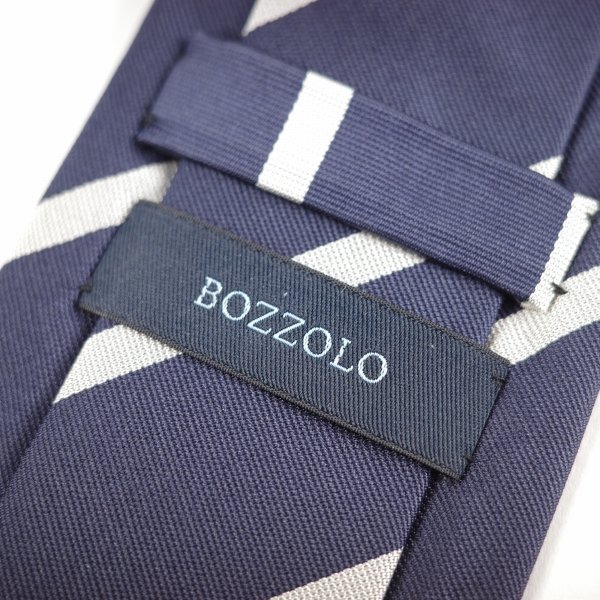 新品1円～★高島屋 BOZZOLO ITALY ボッゾーロ イタリー 日本製 シルク絹100％ ネクタイ 織柄 百貨店取扱 正規店本物◆6765◆_画像4