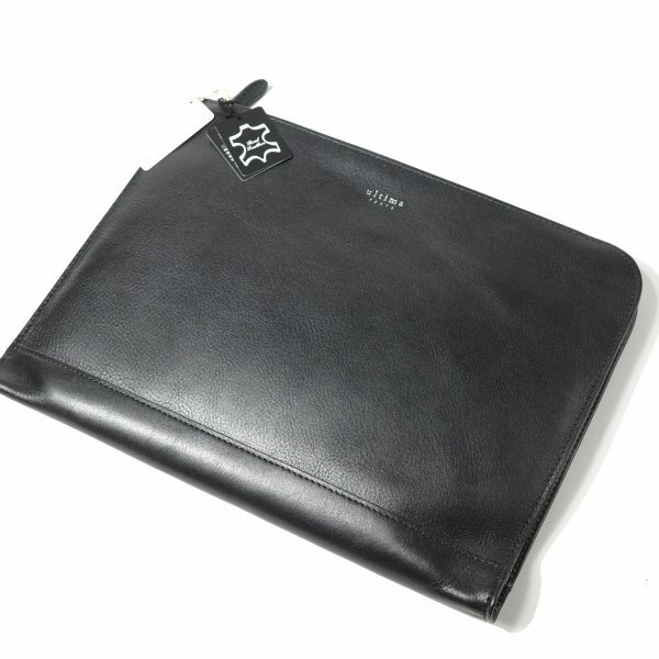  new goods 1 jpy ~*ultima TOKYOurutimato-kyo- cow leather original leather all leather clutch bag second bag black black la il genuine article *7413*