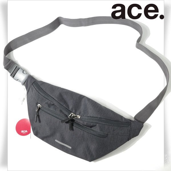  new goods 1 jpy ~*ace.TOKYO Ace ACEkoruti belt bag body bag waist bag gray light weight regular shop genuine article *7416*