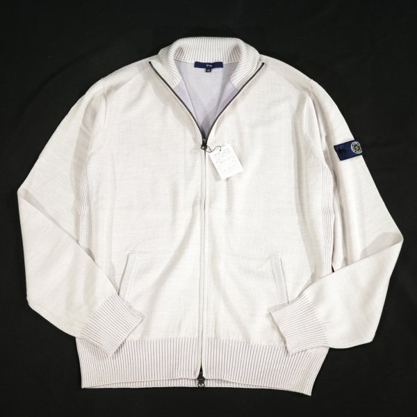  новый товар 1 иен ~* обычная цена 1.4 десять тысяч g-stageji- stage мужской шерсть шерсть 100% pre -ting плетеный Zip вязаный свитер 46 M Golf *7525*
