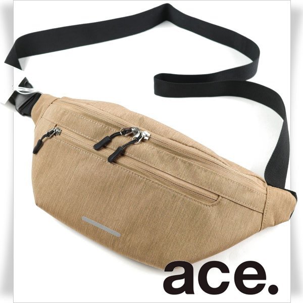  new goods 1 jpy ~*ace.TOKYO Ace ACEkoruti belt bag body bag waist bag beige light weight regular shop genuine article *7854*