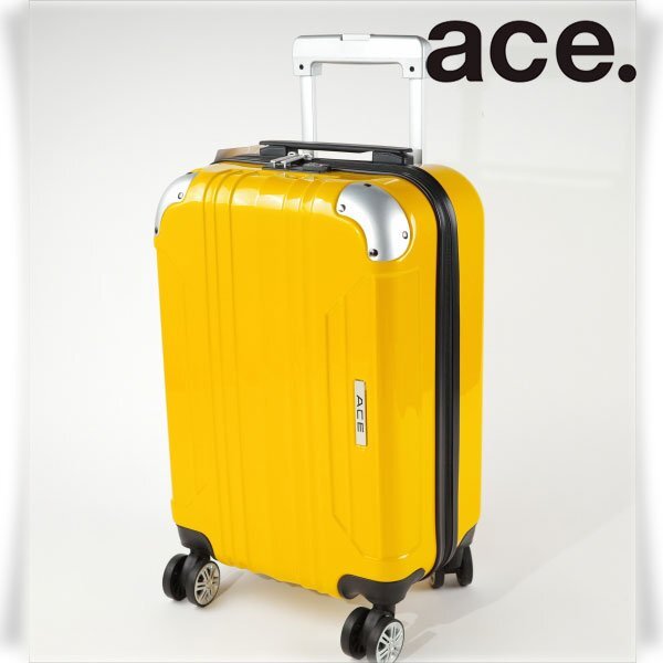  новый товар 1 иен ~*ACE Ace 4 колесо чемодан багажник Carry кейс черный p ритм молния модель TSA блокировка 31L желтый подлинный товар *7915*