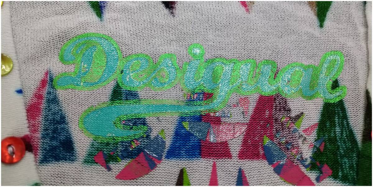 中古 Desigual デシグアル カーディガン　薄手　　M_画像9