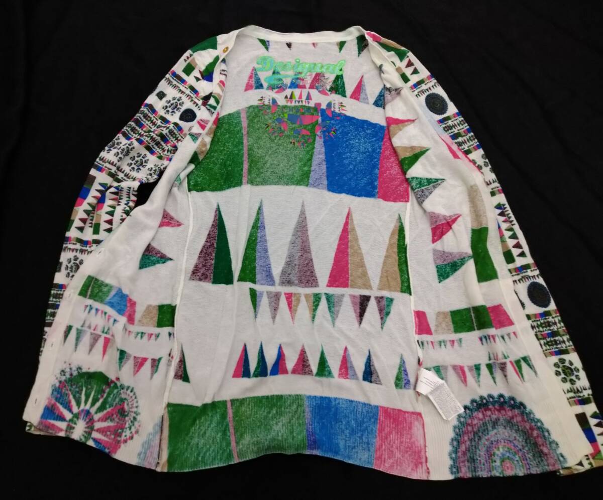 中古 Desigual デシグアル カーディガン　薄手　　M_画像8