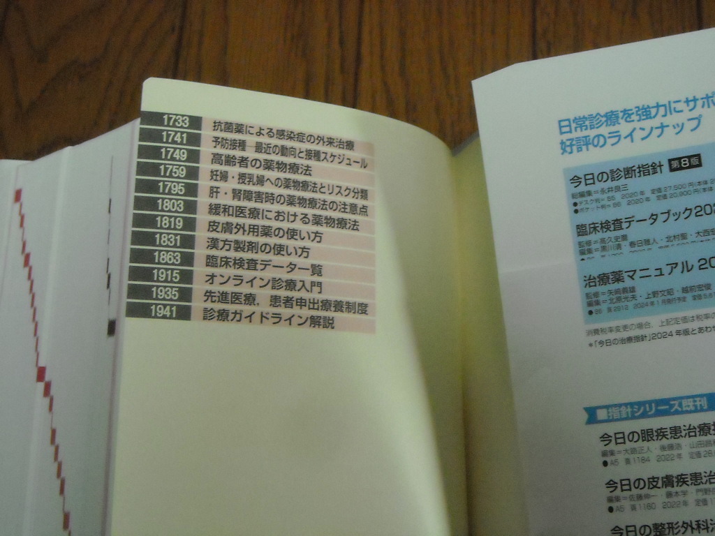 即決！医学書院 今日の治療指針2024年版（ポケット判）：新品未使用品／カバー・オビ付き／電子版付きの画像5