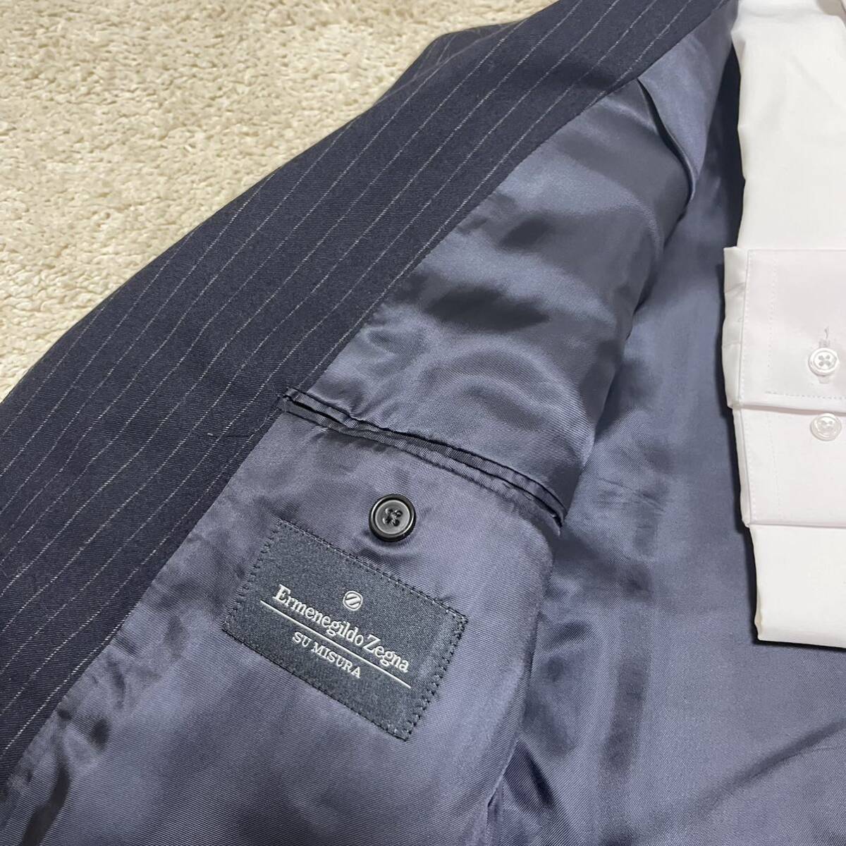 XXL! Ermenegildo Zegna [ gentleman. ..] Zegna SU MISURA suit setup jacket navy navy blue large size 52