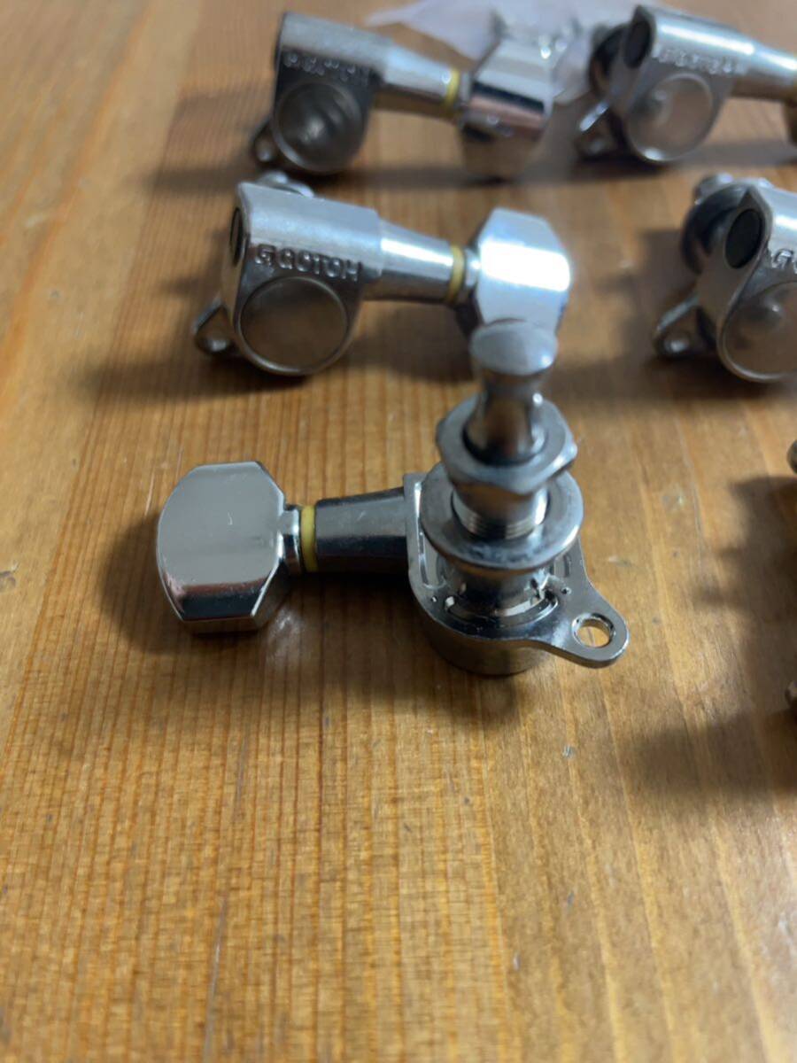 GOTOH 6連ペグ、シルバーニッケル_画像3