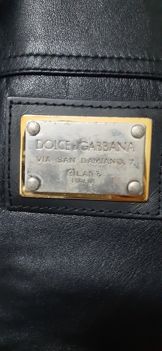 DOLCE&GABBANA　レザーブルゾン_画像3