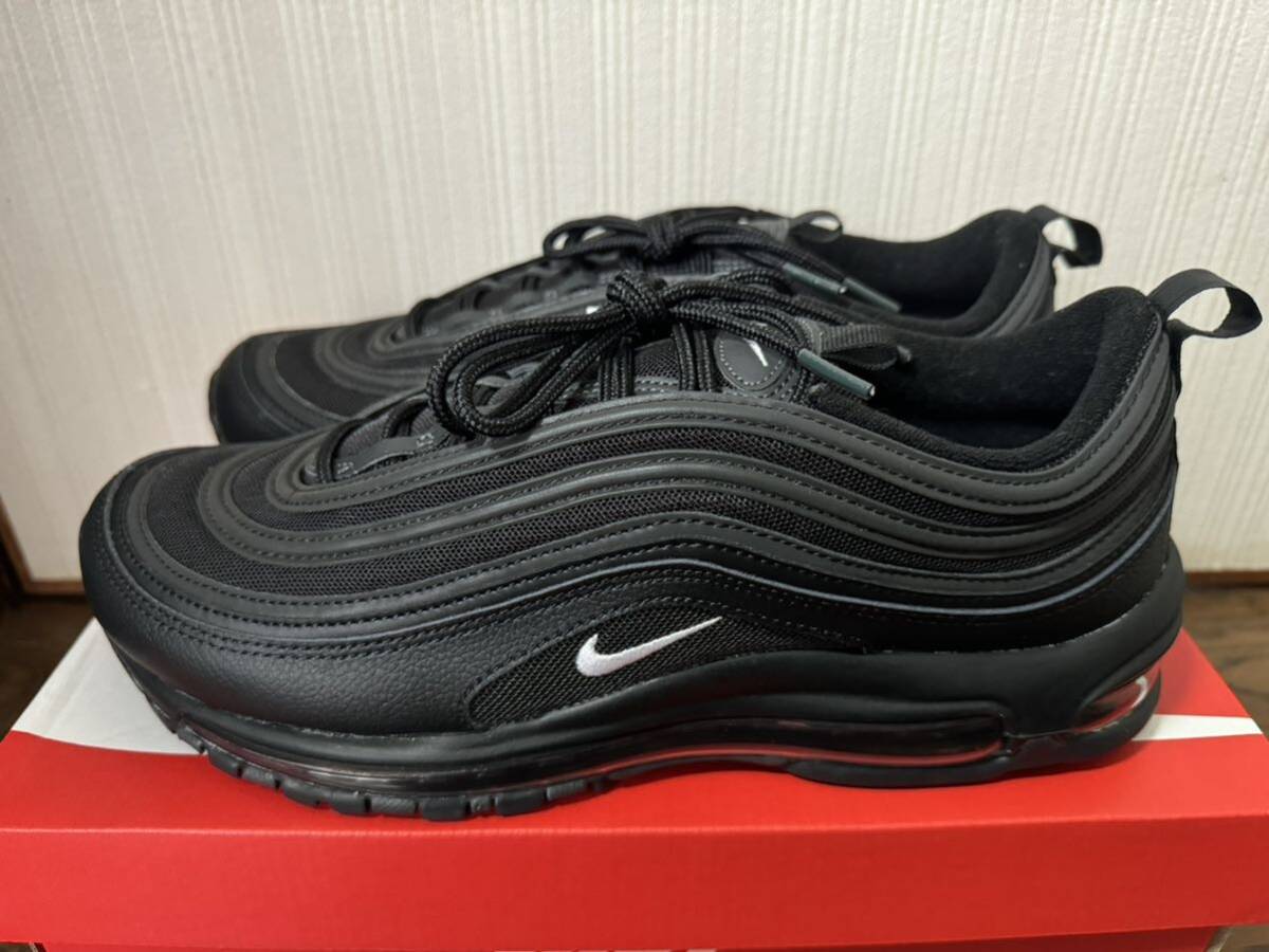 28.5cm Nike Air Max 97 Black White Anthricite ナイキ エアマックス97 ブラック ホワイト アンスラサイト 921826-015_画像2