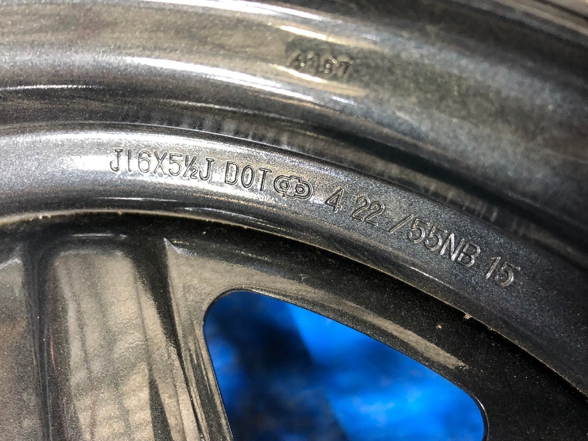 ジムニー JB64W スペアタイヤ スチールホイール 16×5.5J 5H-139.7PCD DUELER H/T 684 175/80R16 2022年製 タイヤ・ホイールセットの画像2