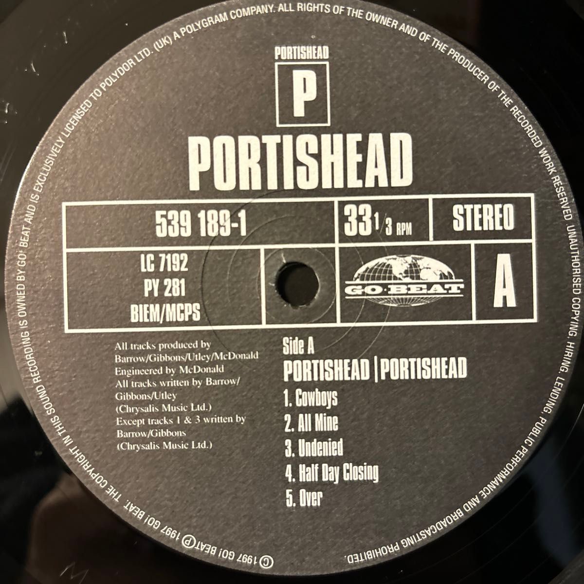 オリジナル盤 Portishead 2nd レコード LP ポーティスヘッド vinyl アナログ セカンド Quakers