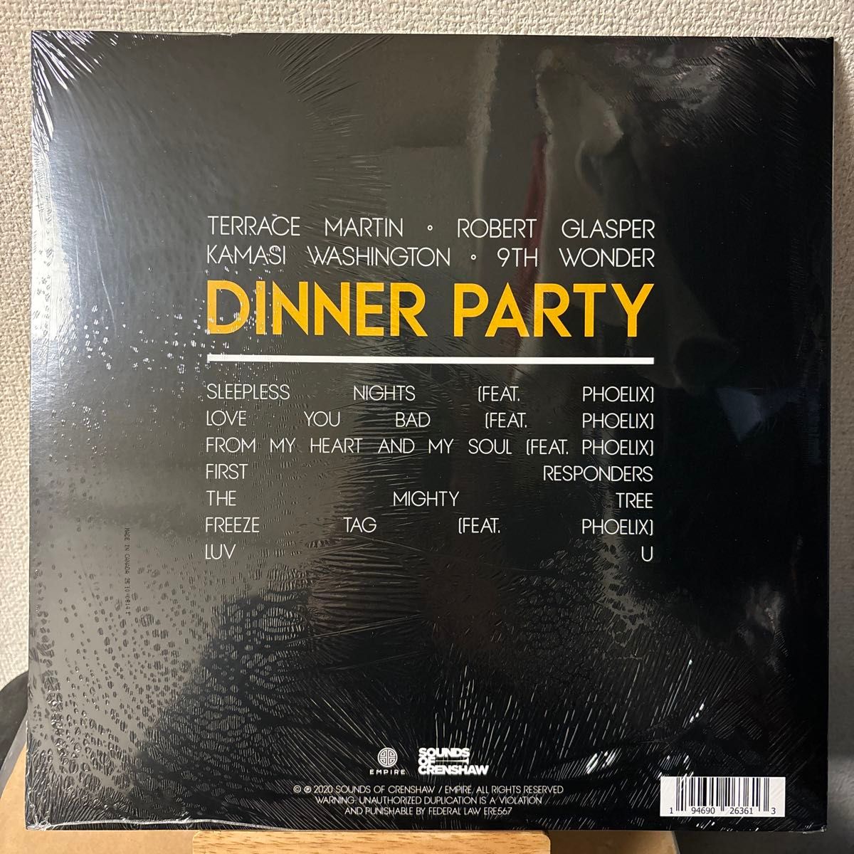 新品未開封 Dinner Party レコード LP vinyl アナログ テラス・マーティン ロバート・グラスパー