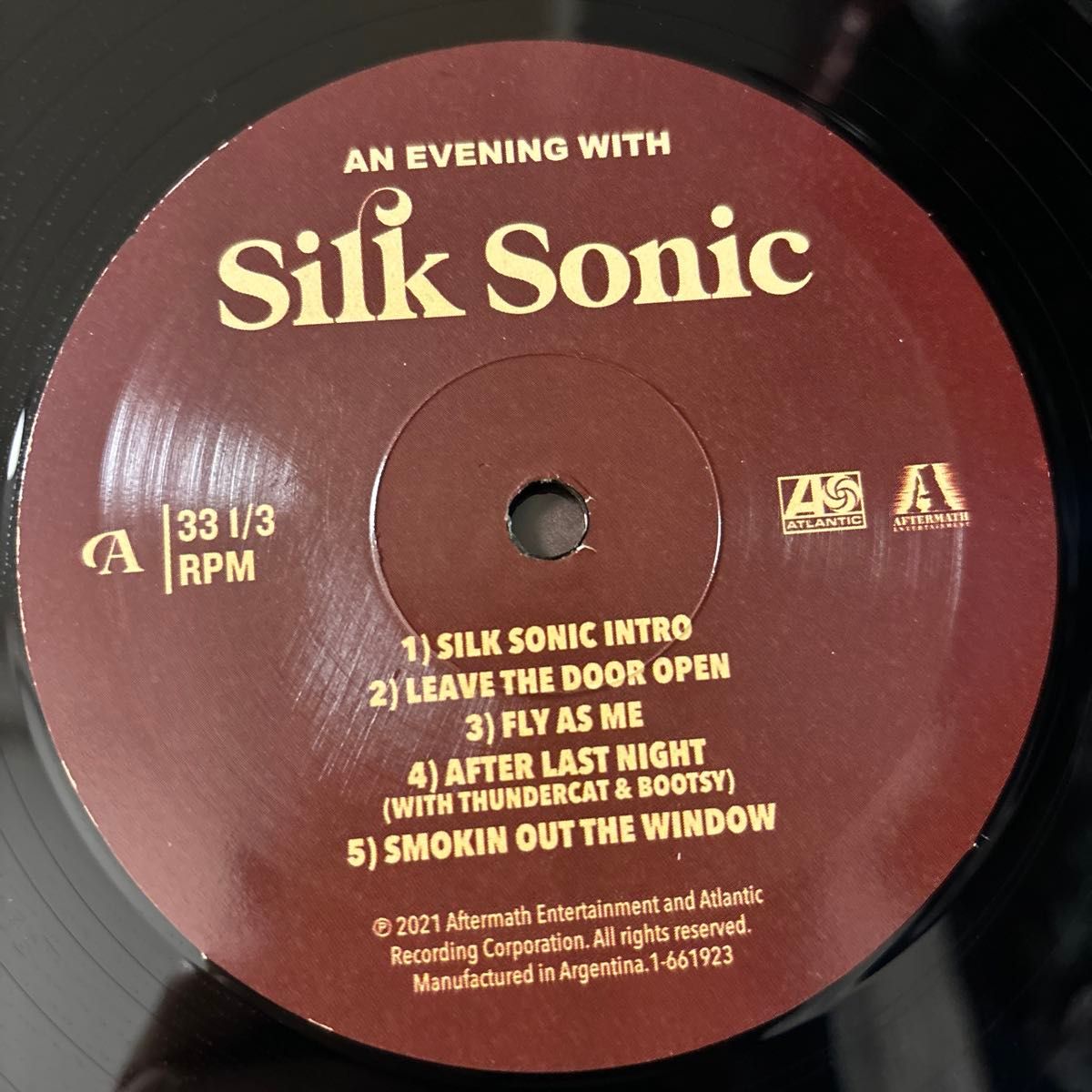 An Evening With Silk Sonic レコード LP vinyl Bruno Mars Anderson Paak