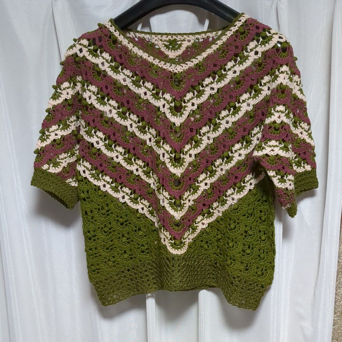 手編みのサマー セーター