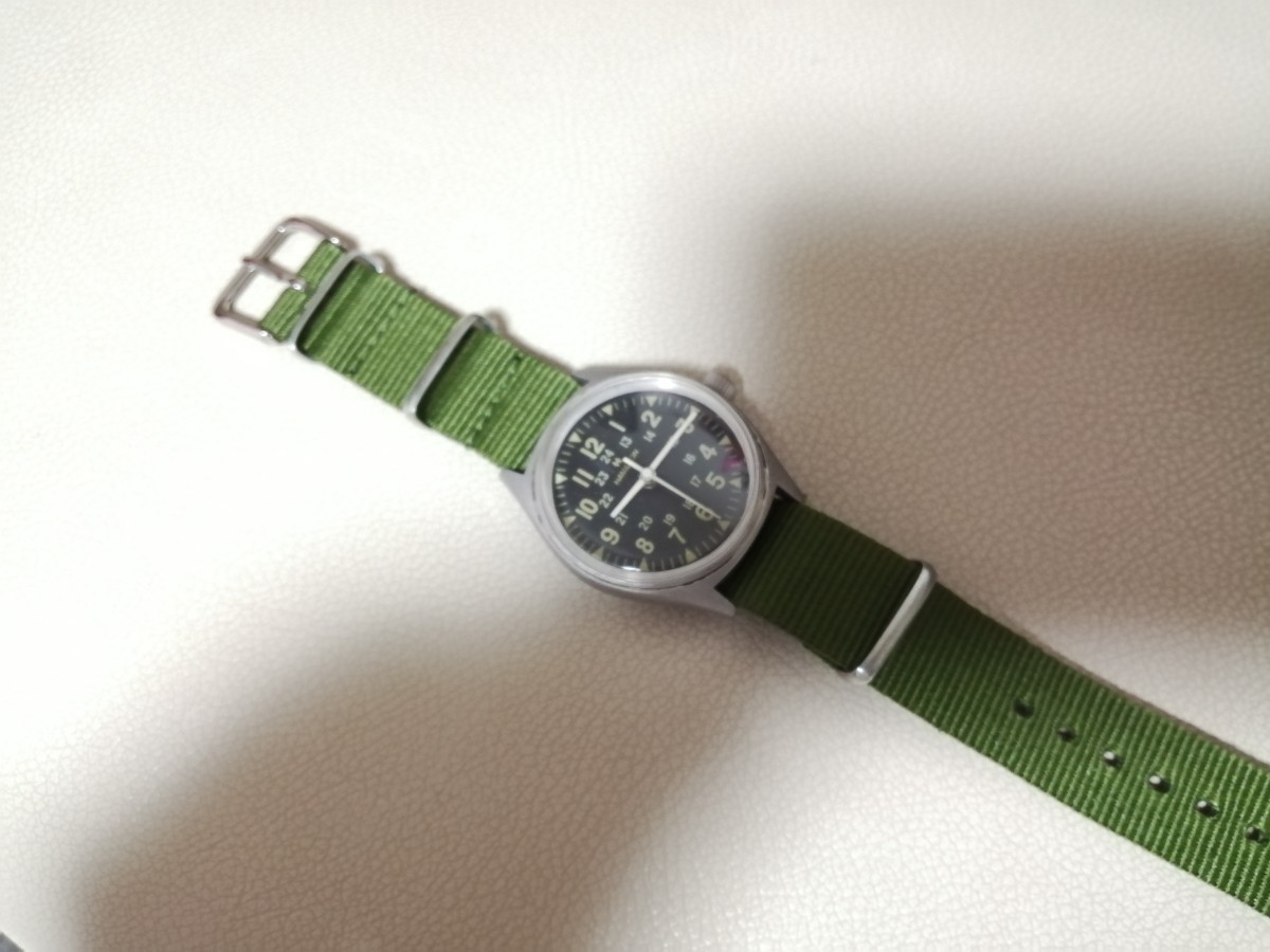 アンティーク　ハミルトン　軍用時計　カーキ　手巻き　ベトナム戦争　アメリカ軍　ミリタリーウォッチ　アーミーウォッチ　メンズ　腕時計_画像2