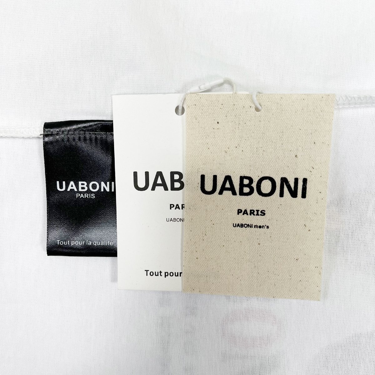 個性EU製＆定価2万◆UABONI*Paris*半袖Tシャツ*ユアボニ*パリ発◆高級 コットン100％ 吸汗 薄手 カットソー モノグラム Bearbrick M/46_画像9