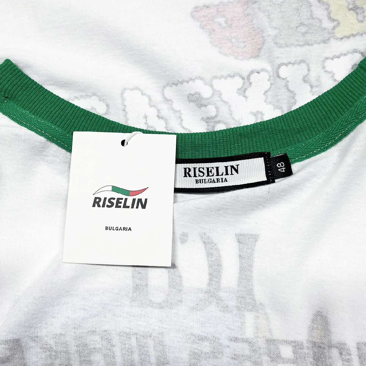 個性ヨーロッパ製※定価2万◆ブルガリア発※RISELIN 半袖Tシャツ 薄手 ゆったり ダメージ加工 ウサギ カットソー アシンメトリー 街着 L/48_画像6