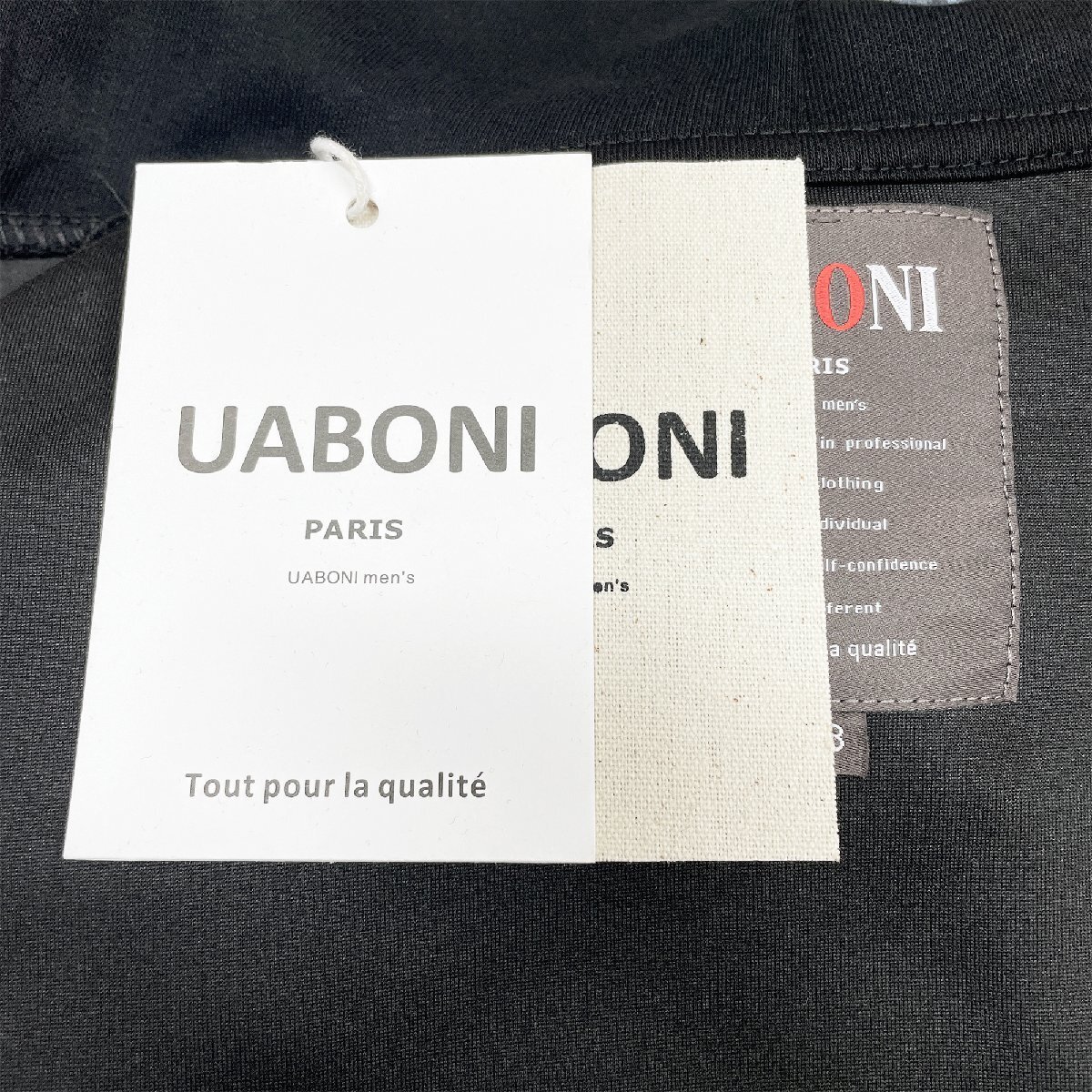 最高級EU製＆定価4万◆UABONI*Paris*パーカー*ユアボニ*パリ発◆上質コットン 個性 ゆったり 油絵 英字 スウェット ユニセックス XL/50_画像8