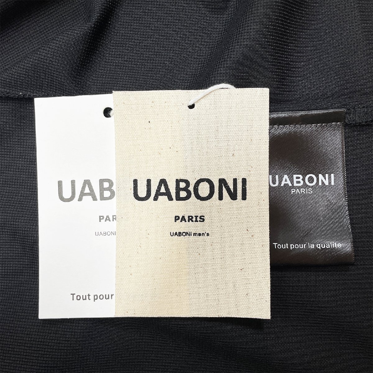 定番EU製＆定価4万◆UABONI*Paris*ポロシャツ*ユアボニ*パリ発◆上質 快適 ソフト POLO 吸汗速乾 無地 通勤 カジュアル XL/50サイズ_画像8