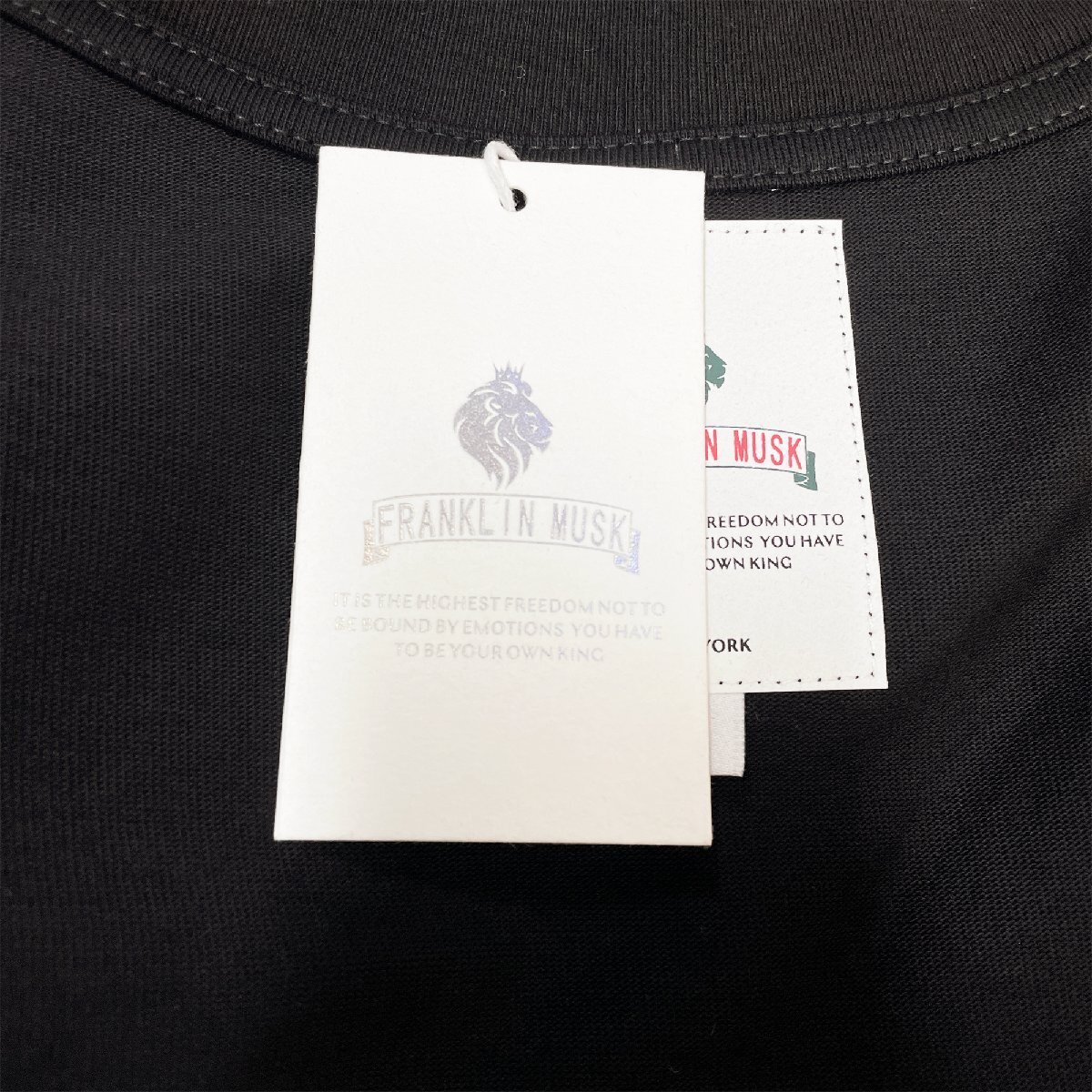 個性 定価2万 FRANKLIN MUSK・アメリカ・ニューヨーク発 半袖Tシャツ コットン100％ 快適 可愛い 速乾 スウェット ユニセックス サイズ1_画像7