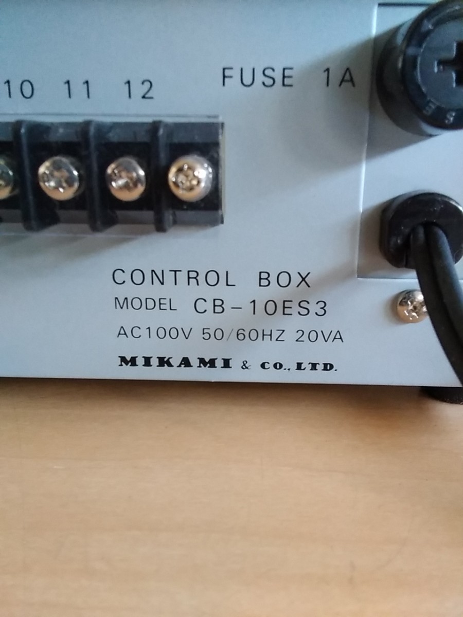 MIKAMI レンズ旋回台コントローラー CB-10ES3 通電確認のみ 現状品 ミカミ ヤフオクのみ出品 商品説明必読