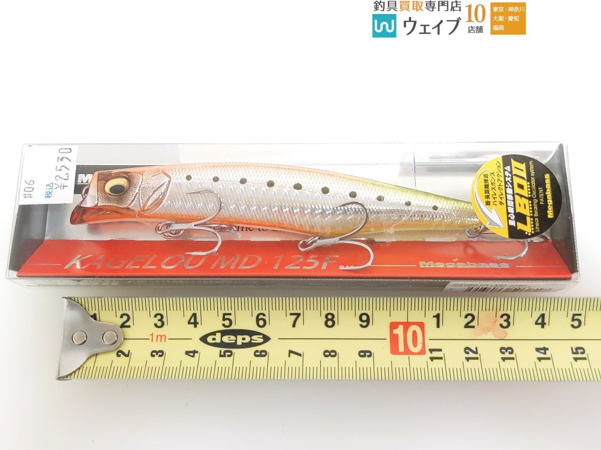 メガバス カゲロウ 100F 124F MD125F 等計5個未使用＆中古の画像2