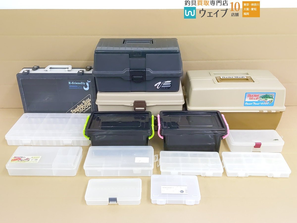 メイホー バケットマウス オーナー トラウト 6000、オーナー DX No.3、フィーダーボックス 等 タックルボックス ケース 計14点_160Y476533 (1).JPG