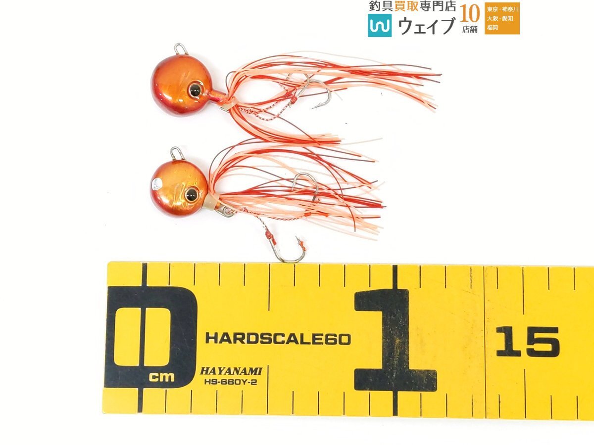 ジャッカル TG ビンビン玉 60g・ハリミツ ラバラバ TG 20 75g 等 タングステン タイラバヘッド 60-120g 計10点の画像4