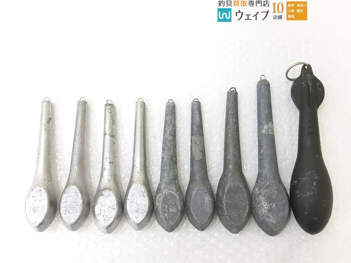 胴突オモリ 下オモリ 爆弾型オモリ 180～300号 計9点の画像1