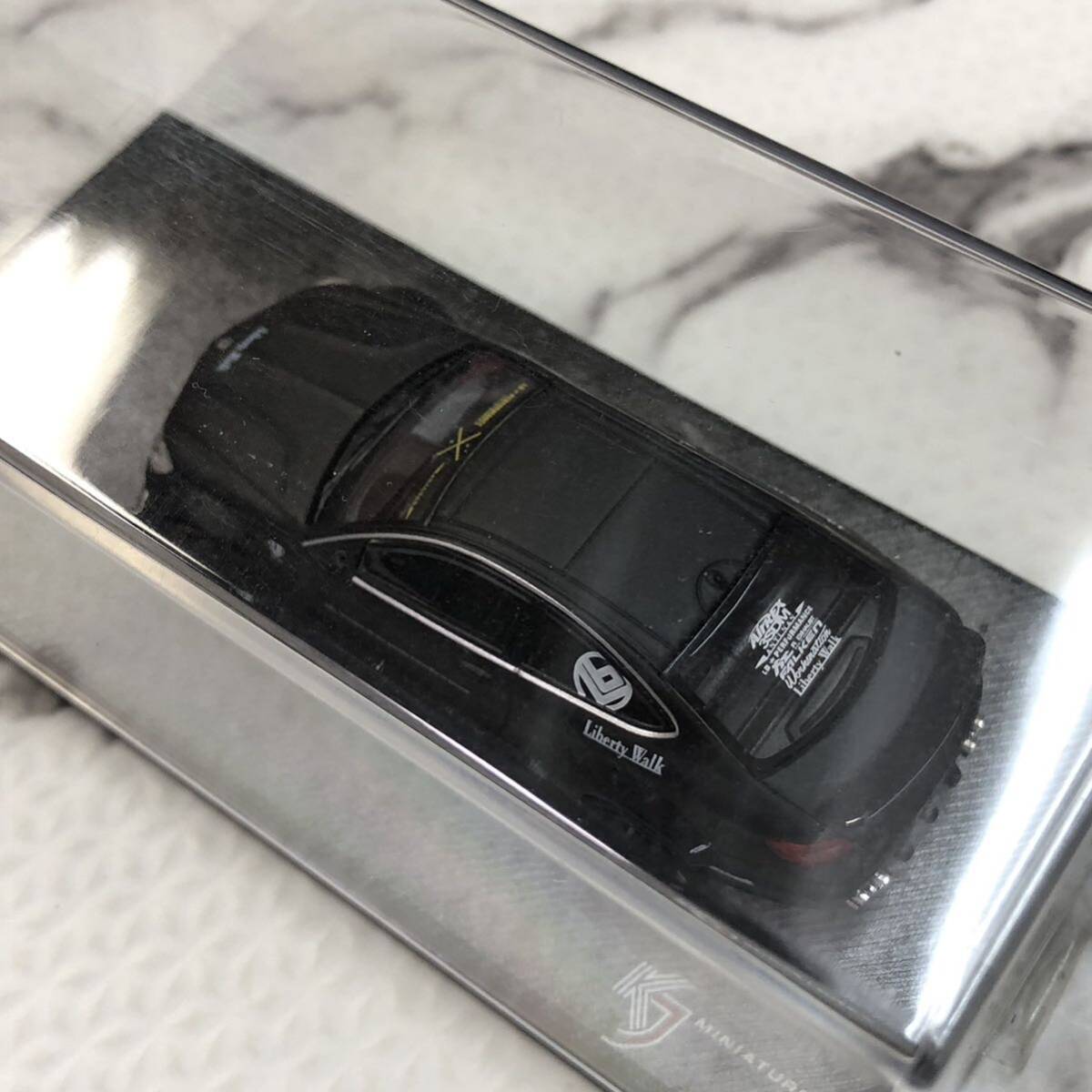 中古 保管品 1/64 KJ MINIATURES LBWK Mercedes-Benz C63 Coupe Matte Black 車 フィギュア_画像5