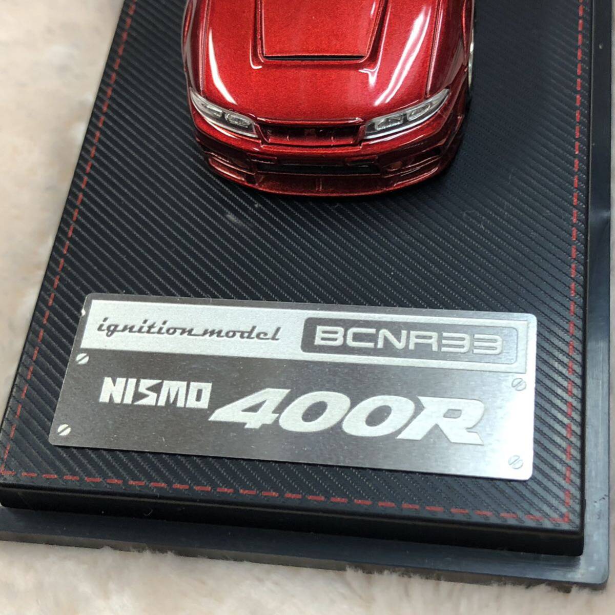 中古 保管品 イグニッションモデル 1/64 Nismo R33 GT-R 400R RED レッド 赤の画像7