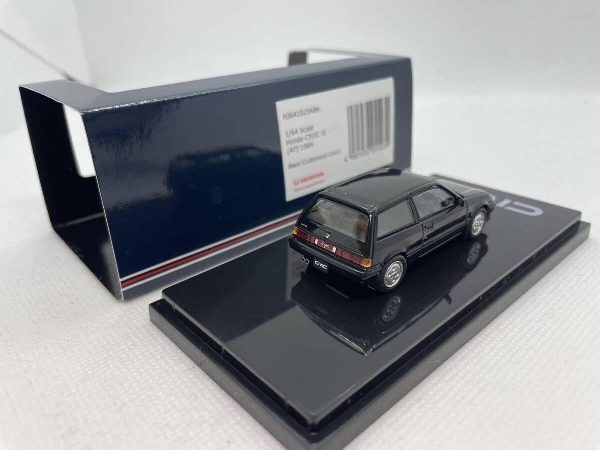 ホビージャパン 1/64 ホンダ Hobby Japan Honda CIVIC Si AT 1984 Black HJ641029ABK J08-1-057-2_画像3