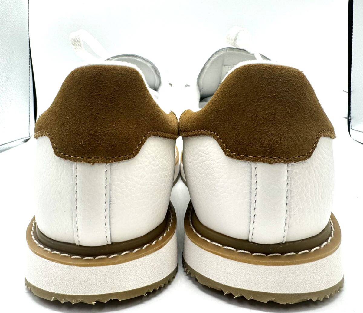 [ new goods unused ]via SANGACIO ( sun gacho)..~.SPREE white kau leather low cut sneakers 27 centimeter 