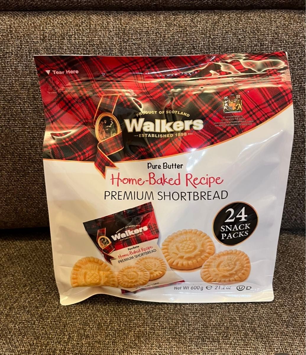 【箱で発送】ウォーカーズクッキー ショートブレッド ラウンド 12袋(1袋2枚入)