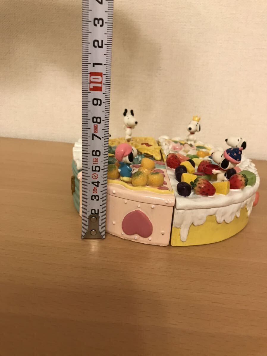 スヌーピー　ケーキ型　小物入れ　置物　フィギュア　キディランド　☆ ビンテージ　陶器　レジン_画像5