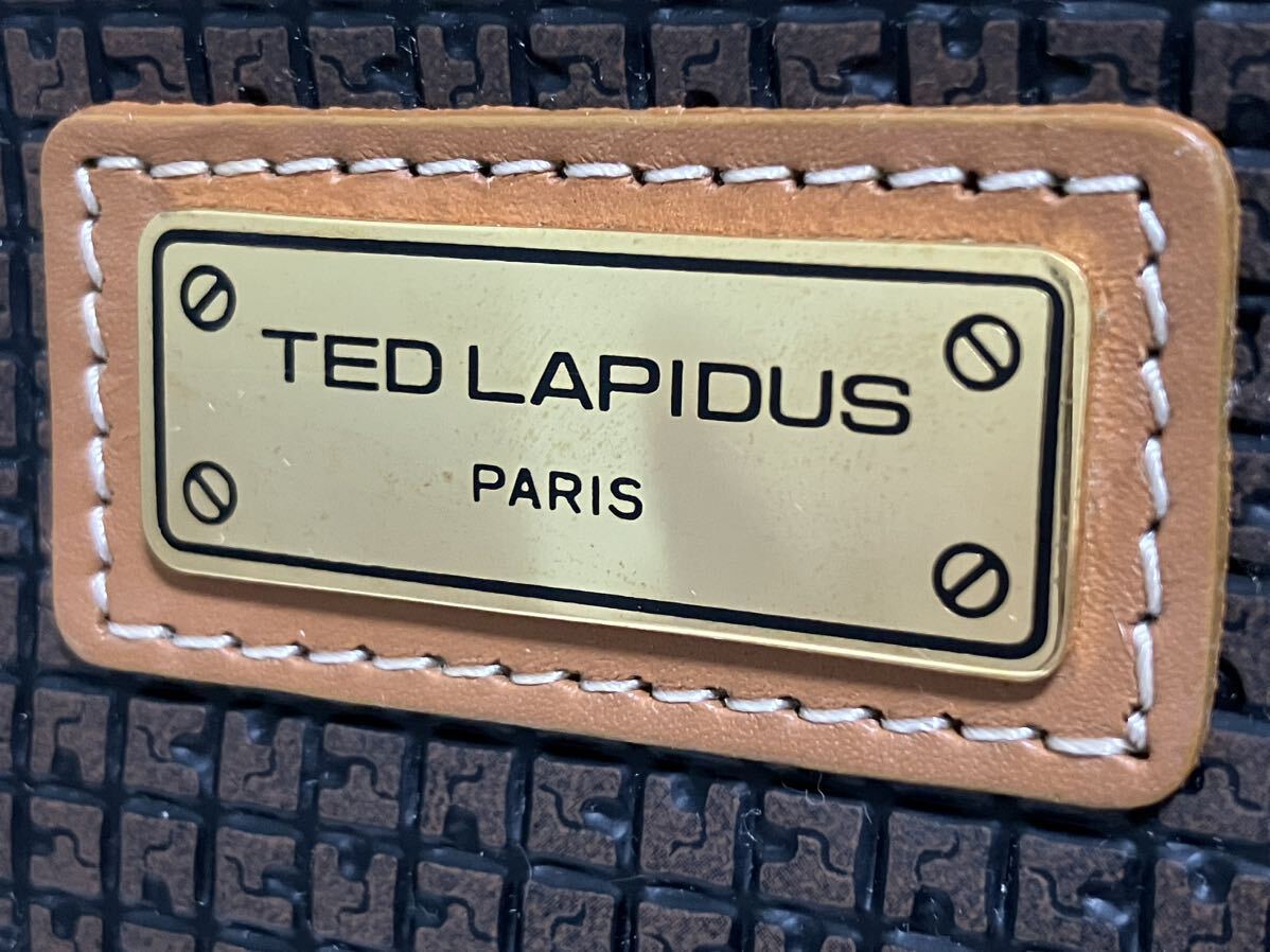 アタッシュケース バッグ TED LAPIDUS PARIS テッドラピドス暗証番号のセットの仕方の説明書付き　肩掛けベルト付き_画像4