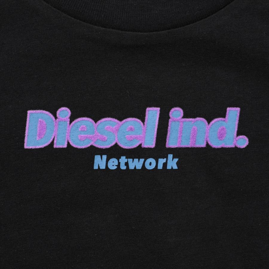 新品●DIESEL●クルーネック 長袖Tシャツ●バックプリント●ロングスリーブTシャツ●ブラック●ディーゼル●バクプリ ロンT C●黒/Mサイズ_画像3