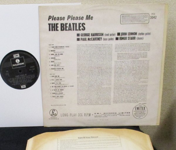 ☆彡 英國盤 The Beatles Please Please Me [ UK stereo '71 Parlophone PCS 3042 ]_画像2