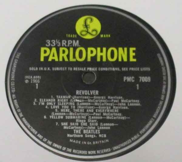 ☆彡 英國盤 The Beatles Revolver [ UK mono ORIG '66 Parlophone PMC 7009 ] MAT 2 / 3_画像4