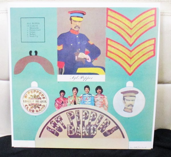 ☆彡 英國盤 The Beatles Sgt. Pepper's Lonely Hearts Club Band [ UK mono ORIG '67 Parlophone PMC 7027 ] MAT 1/1 W/INSERT_INSERT
